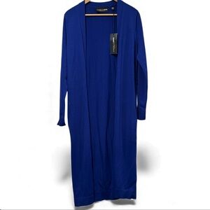 Gabrielle Union New York & Co. Blue Long Open Cardigan Size XS/S New w/ Tag